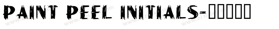 Paint Peel Initials字体转换